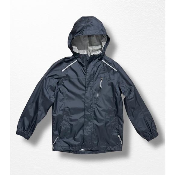 LL Bean Kids’ Trail Model Rain Jacket, Size 10/12 - Picture 3 of 7